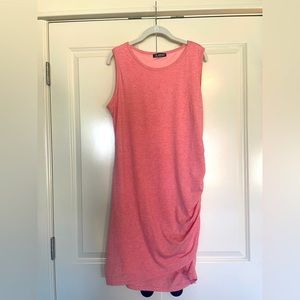Light coral midi dress